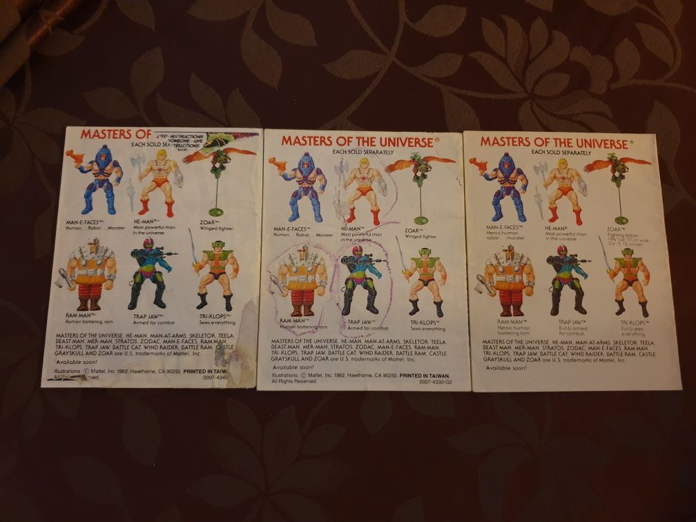 He man  minicomics 1981/1982