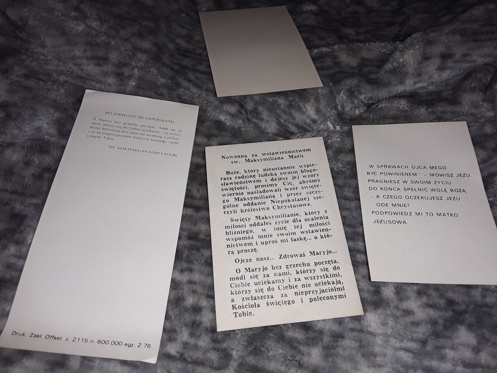 4 x obrazki katolickie z różnych lat