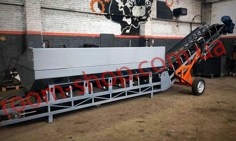 Бункеры-перегрузчики зерна, конвейера ленточные, транспортеры, конвеєр