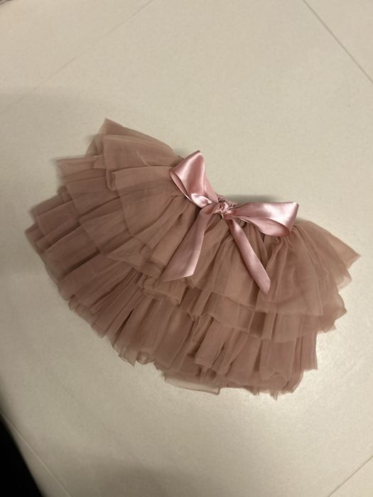 Rożowa spódniczka tiulowa dla dziewczynki, 86-92