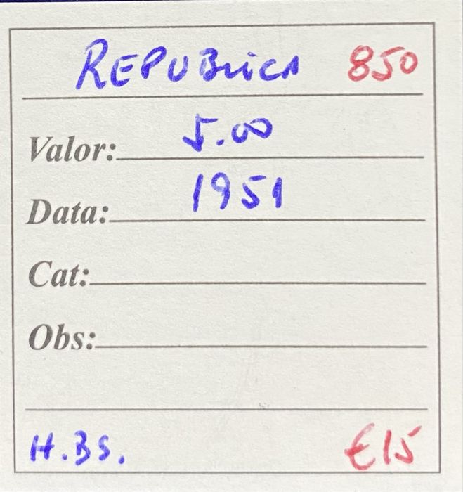 Moefa 5 Escudos 1951