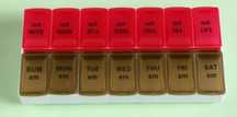 Organizer na leki 17.5x8.5x3cm
