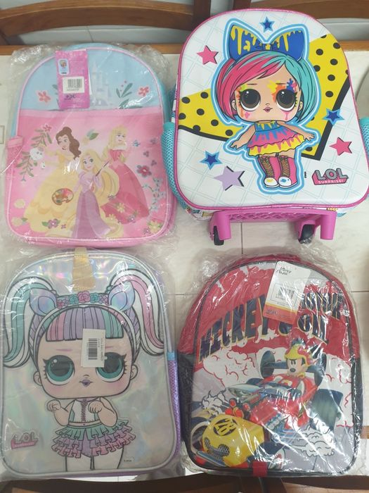 Malas sonic, LOL, Disney, Mickey, Princesas para a escola