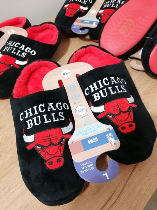 Kapcie Chicago Bulls Oryginał, hologram NBA