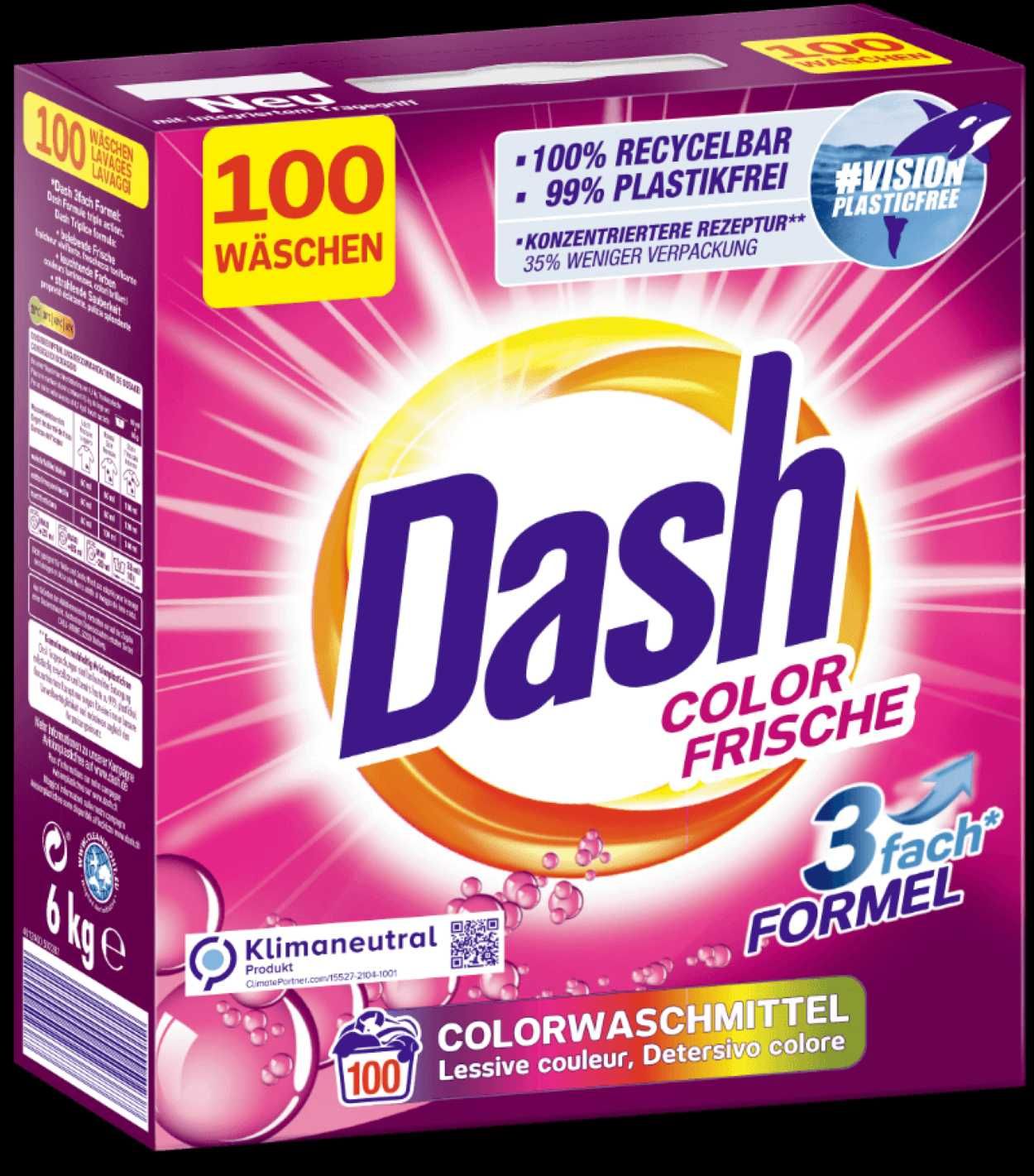 Proszek do prania kolorów Dash 6 kg DE