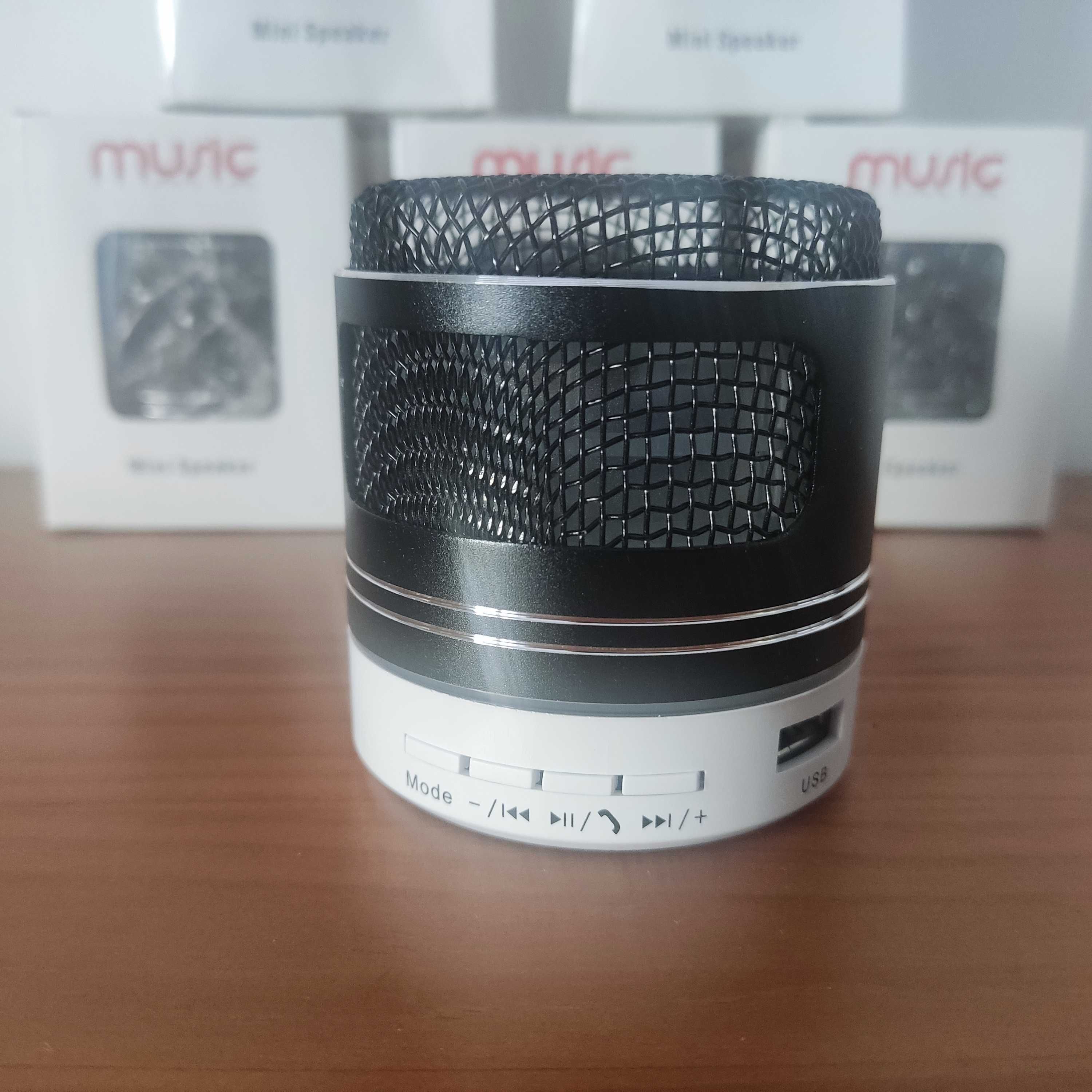 Mini coluna sem fio Bluetooth MP3 FM USB Rádio MicroSD USB