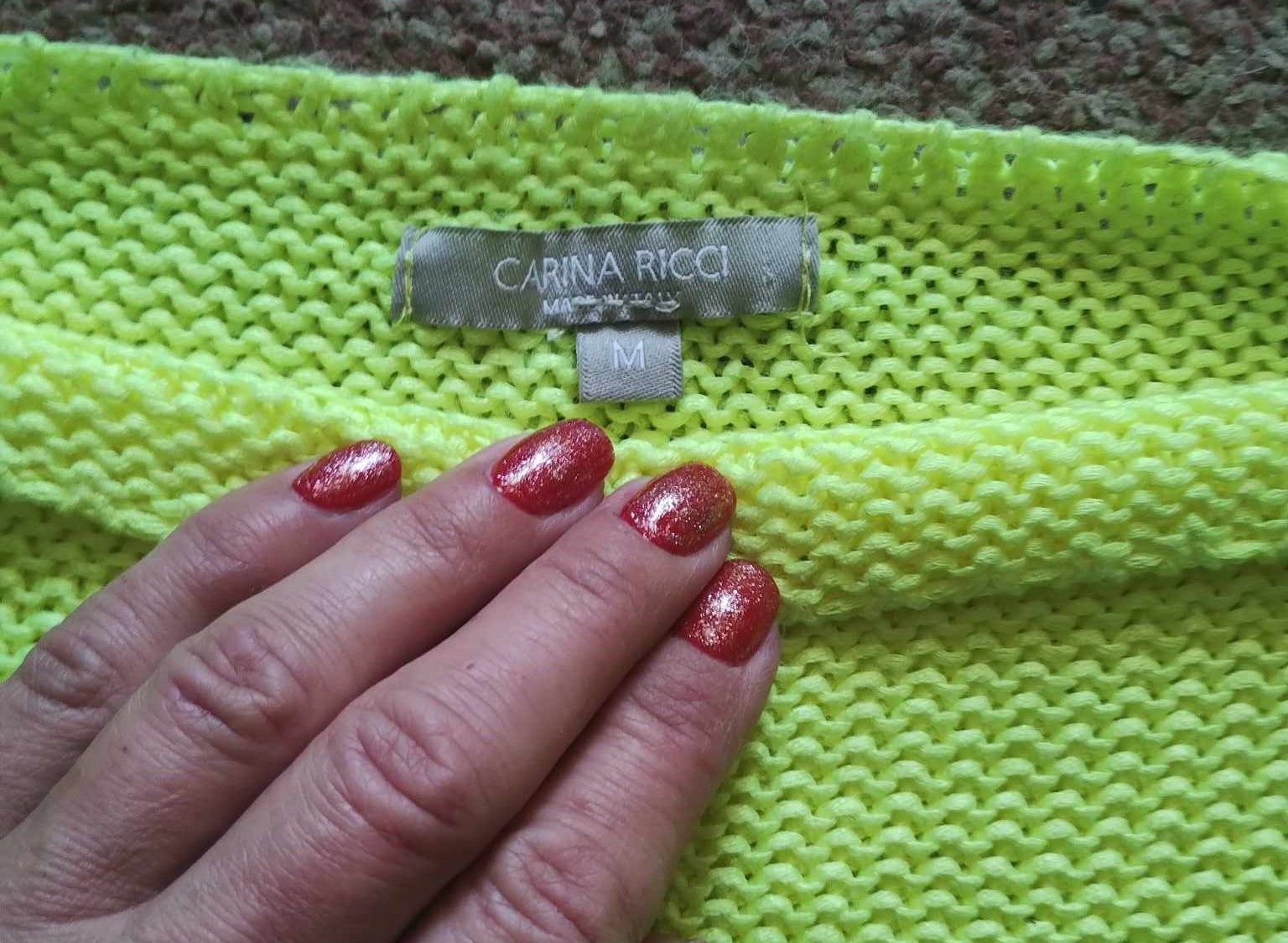 Sweterek damski neonowy oversize C.Ricci, r.xs/m