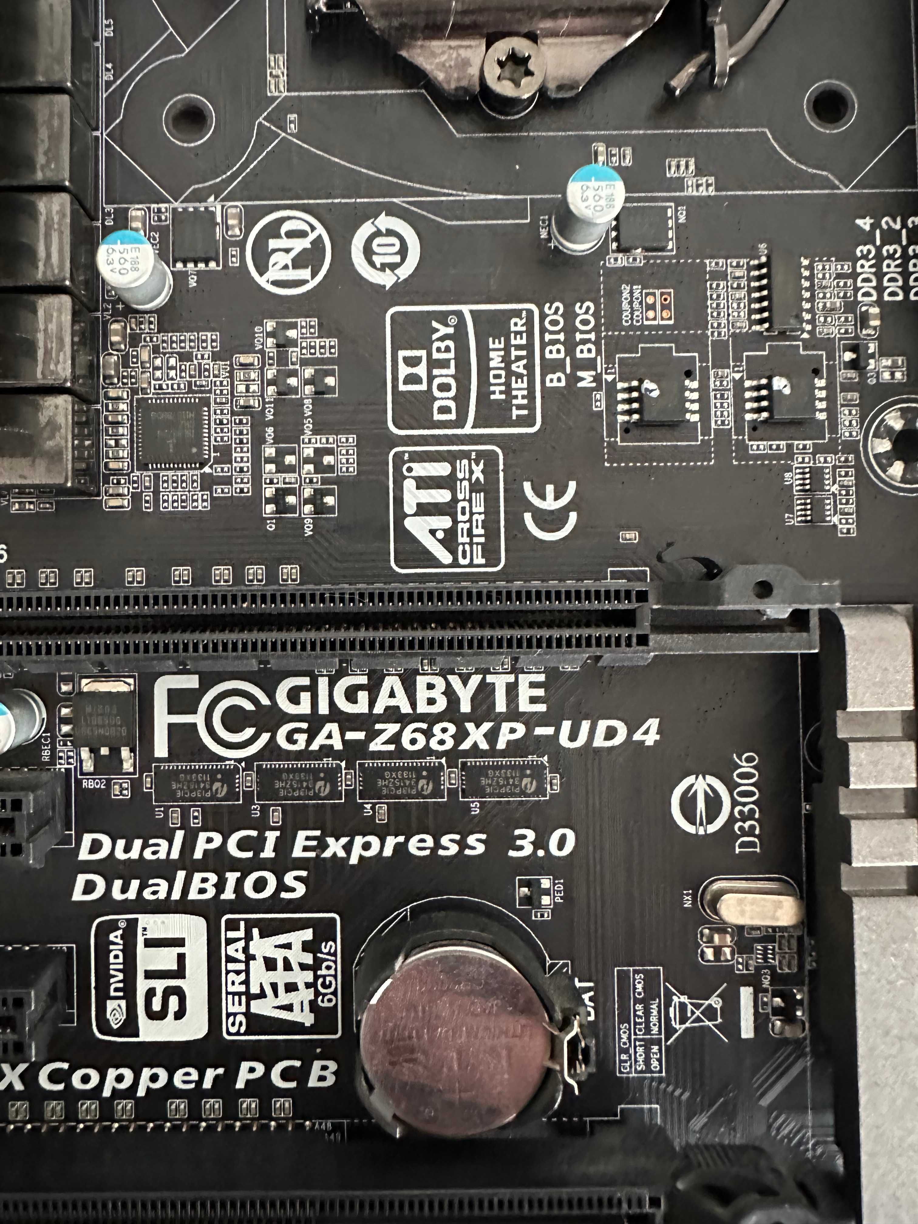 Материнская плата Gigabyte GA-Z68XP-UD4 (s1155+ Процесор i7 2600K