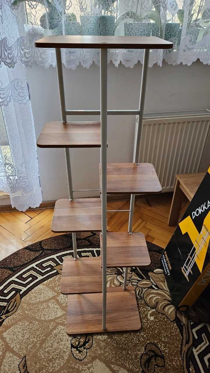 Kwietnik metalowy 7 poziomowy duży loft piętrowy stojak na kwiaty