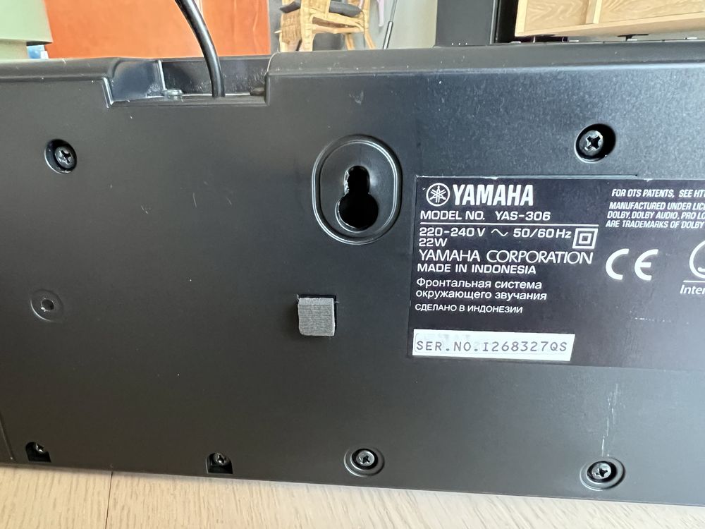 Soundbar YAMAHA YAS-306 pierwszy wlaściciel
