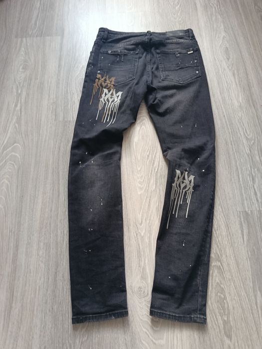 Джинсы amiri рваные