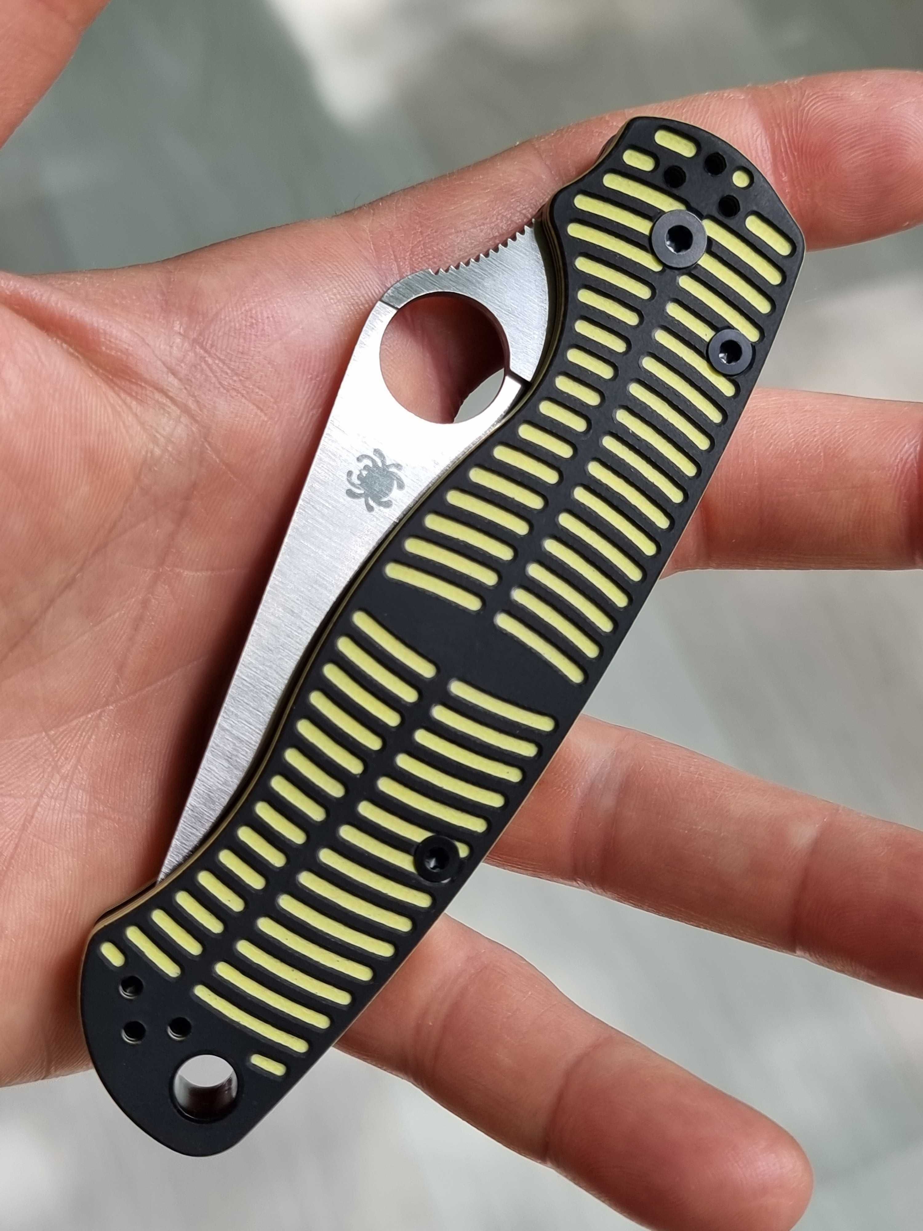 Spyderco Paramilitary 2 PM2 Black/Yellow G10 & MagnaCut