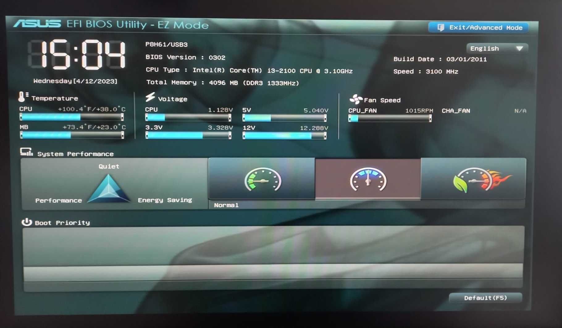 Płyta gł. Asus/Intel Core i3-2100/Goodram  DDR3 4GB/Karta grafiki/zas.