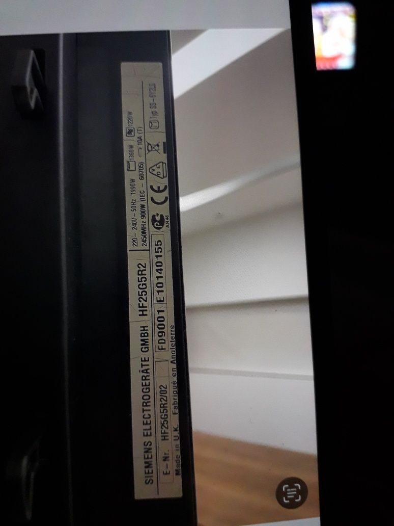 Microondas Siemens HF25GR2
