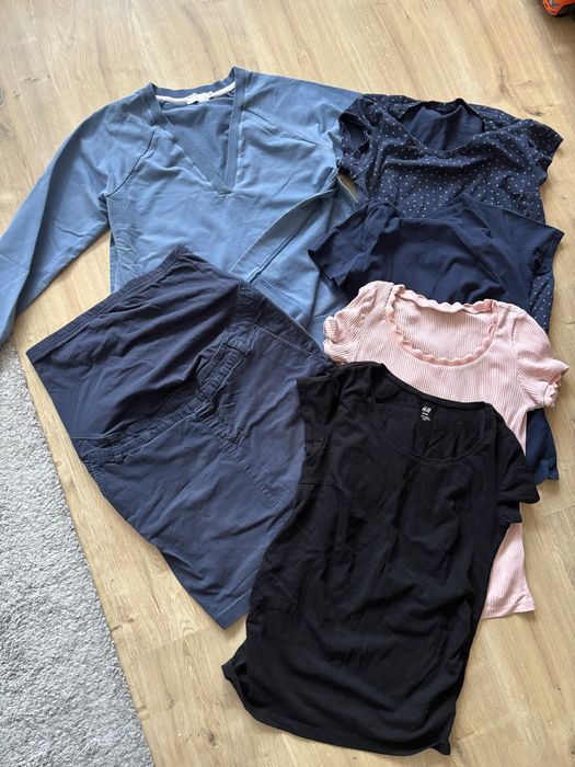 Ubrania ciążowe koszulki spódnica swetr tozmiar M