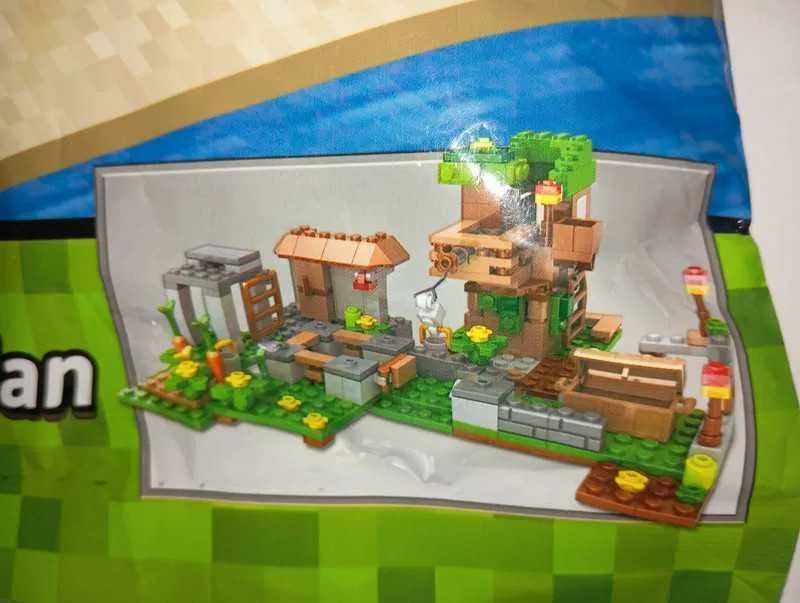 Zestaw 425pcs + 5 Figurek - klocki kompatybilne z LEGO Minecraft bloki