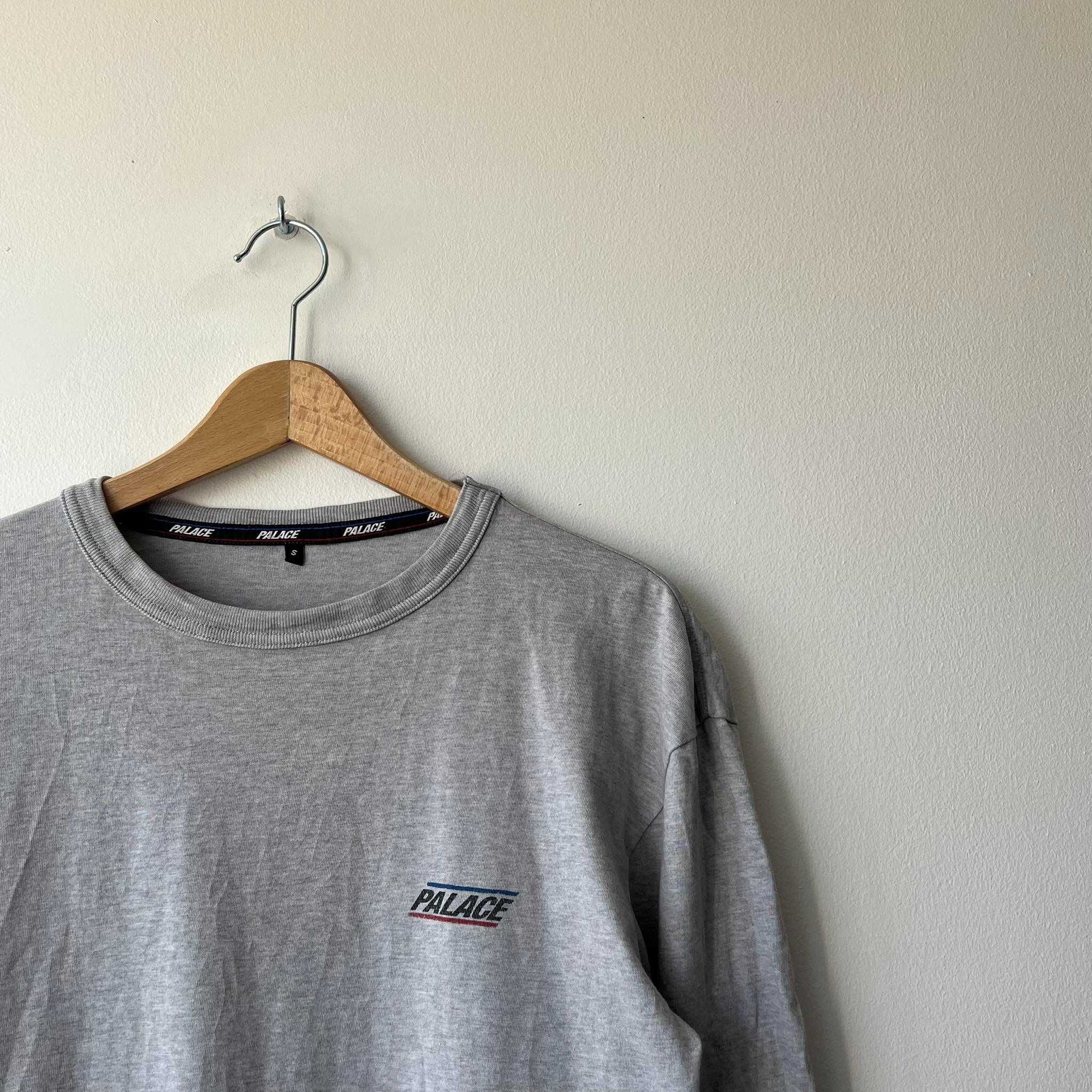 Palace Skateboards Logo Longsleeve Grey T-Shirt