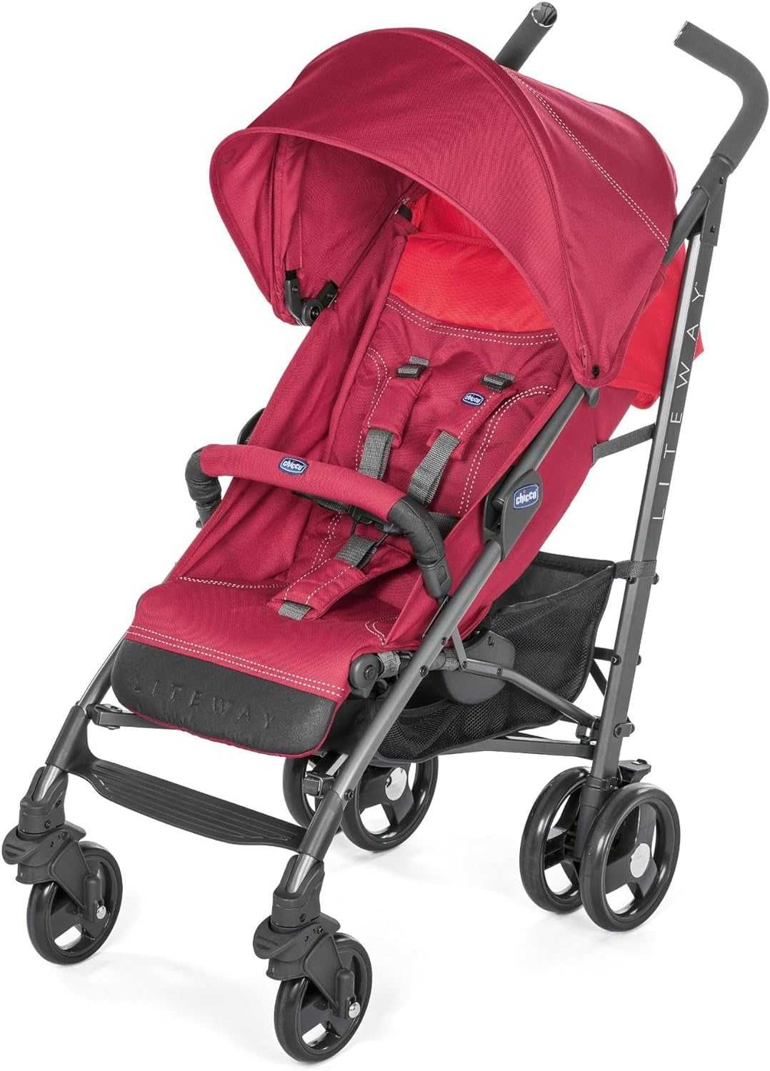 Chicco Lite Way 3 Carrinho, Vermelho (Red Berry)