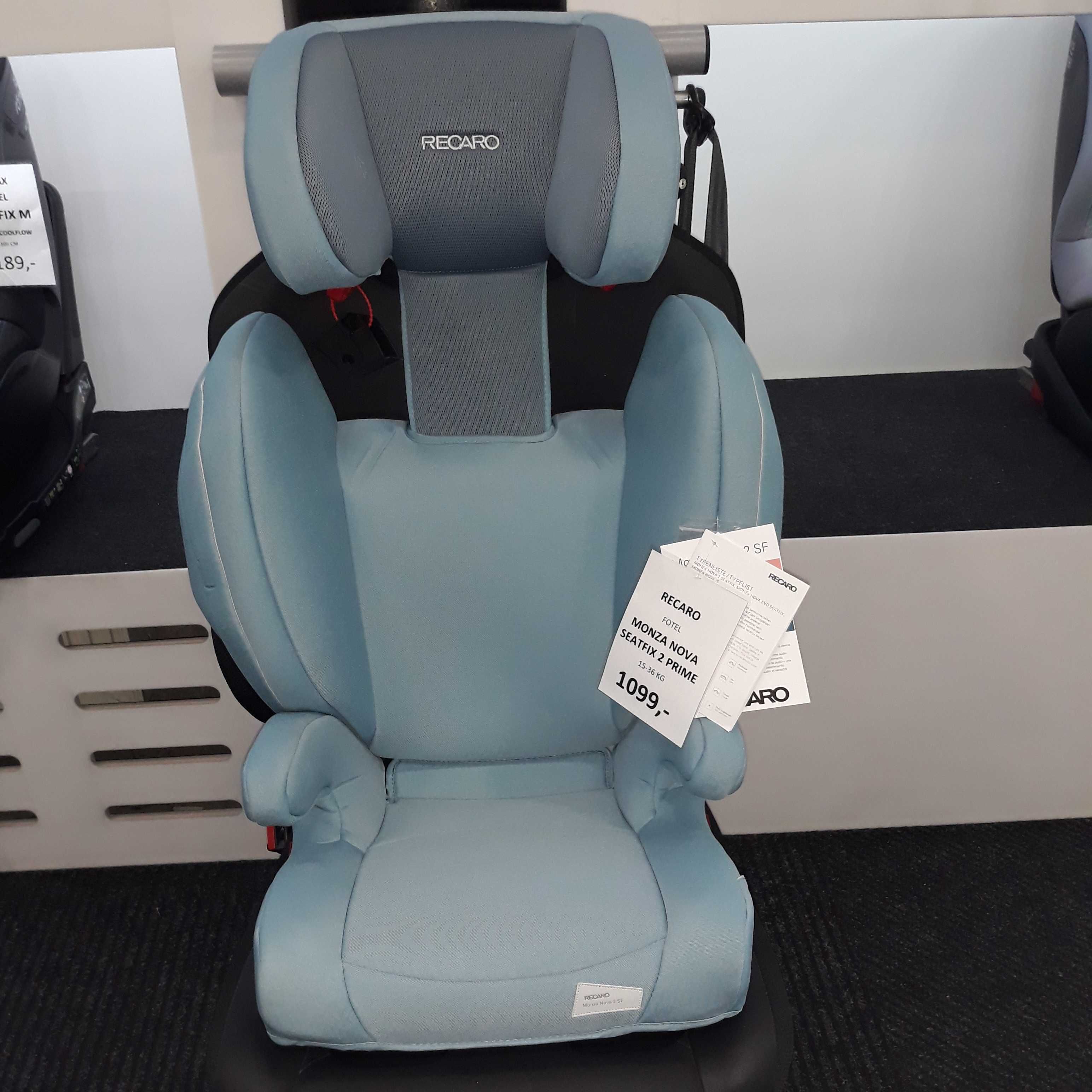 Fotel Recaro Monza 2 SF Prime 15-36kg niebieski super wygodny OKAZJA