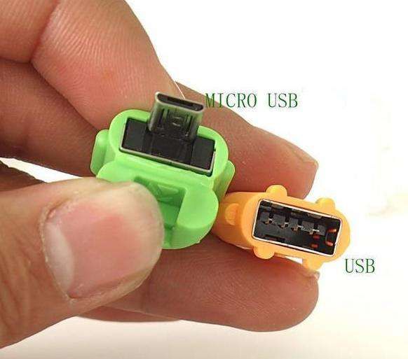 Adaptador OTG USB 2.0 conversor Boneco Android [OLX.A03]