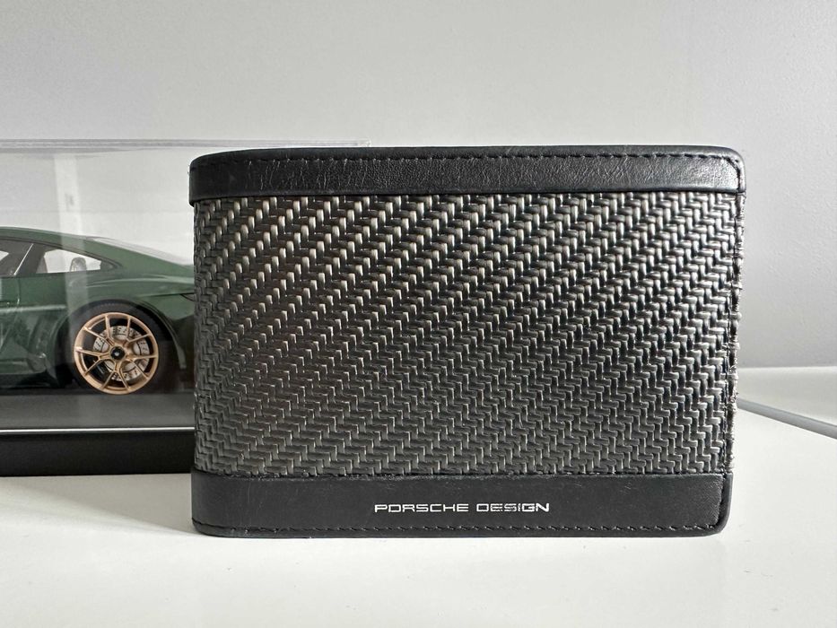 Portfel Porsche Design z włókna węglowego – RFID-blocking - czarny