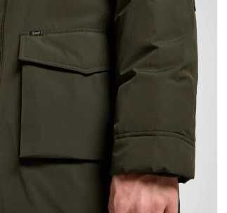 Kurtka Lee TACTICAL  ocieplana wodoodporna zielona kurtka z kapturem L