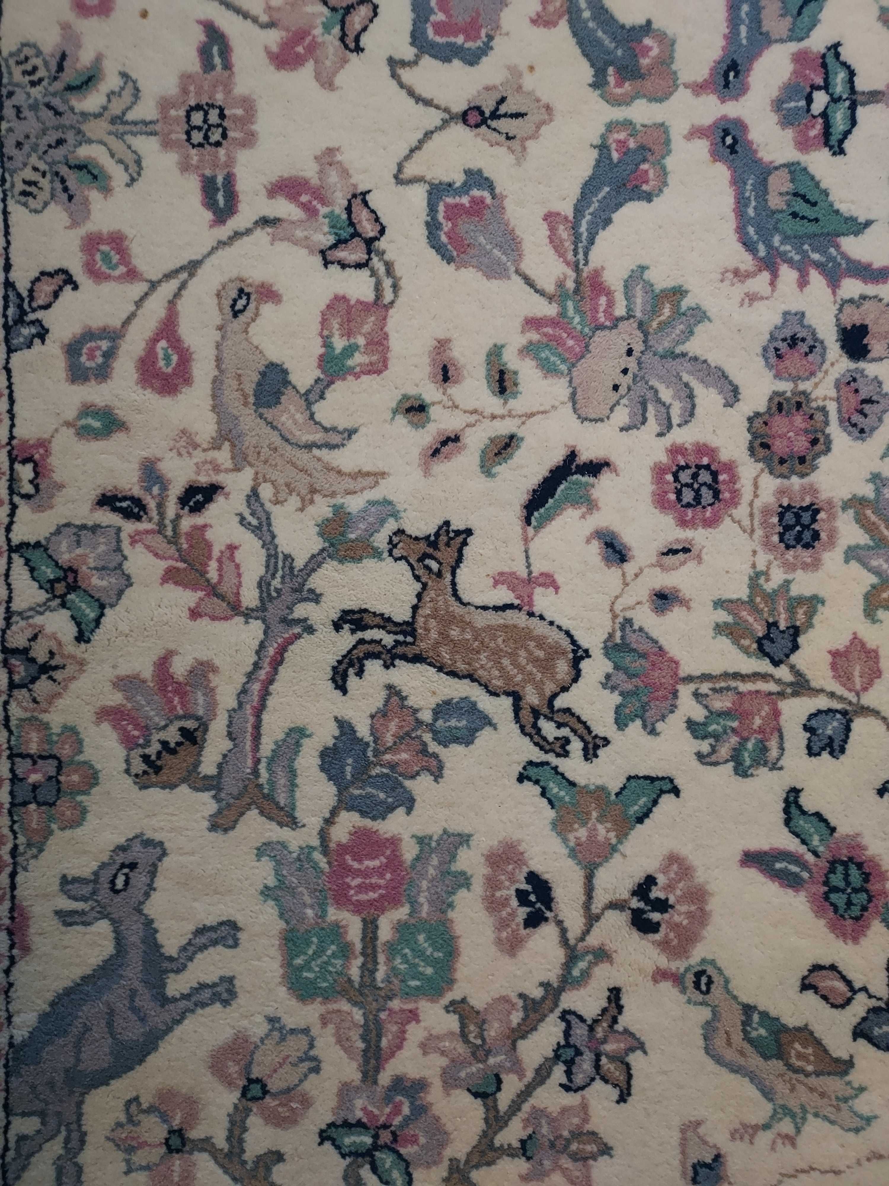 Duży ręcznie tkany wełniny dywan 242/172, ISFAHAN Perski