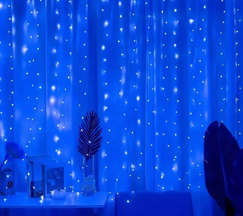 Гірлянда штора 3м*3м/300LED та 6м*3м/600LED
