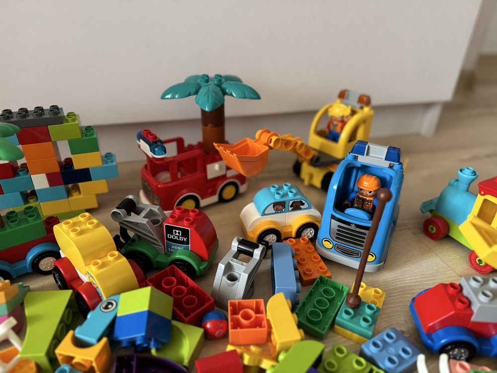 Набір Lego Duplo потяг, самоскид, подежна машинка