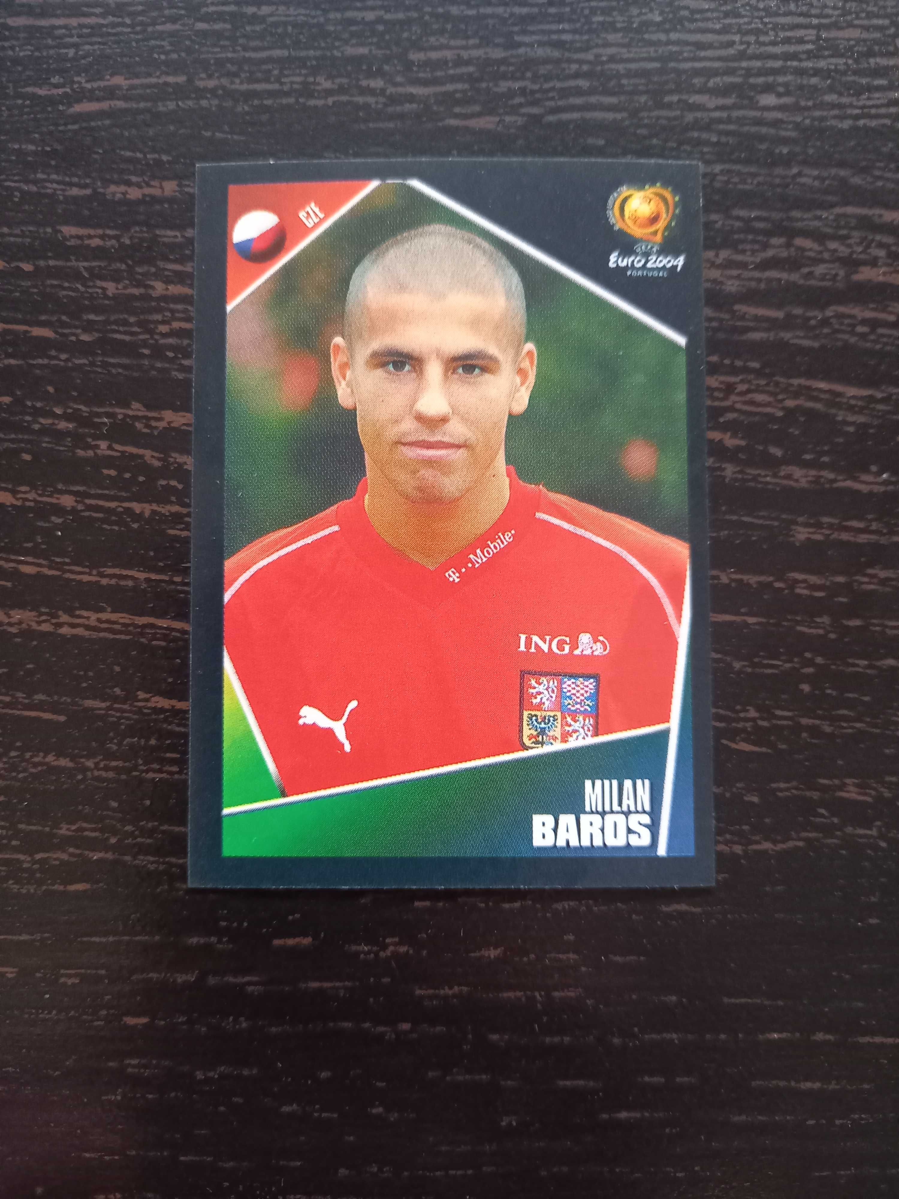 Cromo futebol Milan Baros UEFA Euro Portugal 2004 Panini