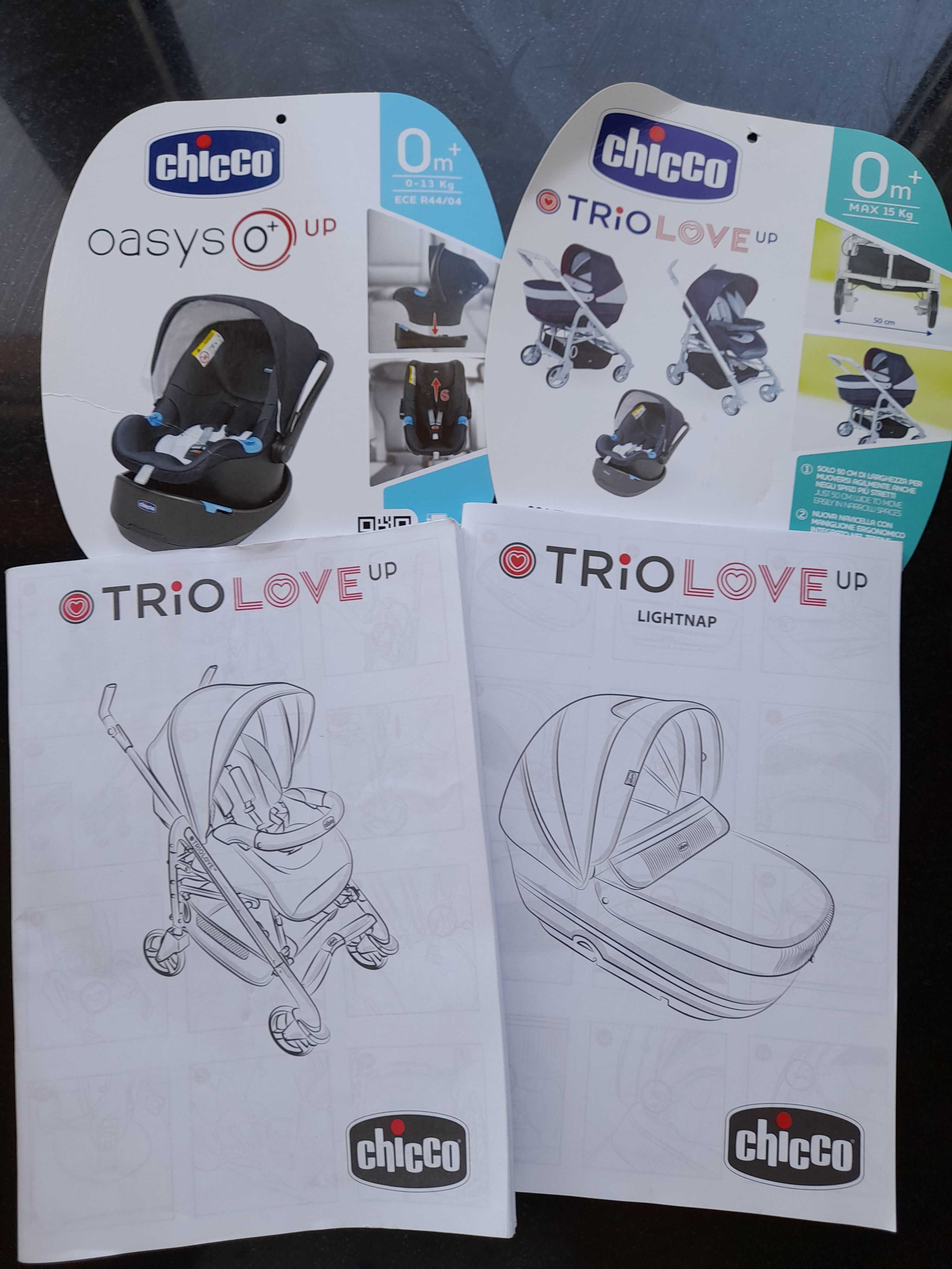 Conjunto carrinho + alcofa + ovo da marca Chicco