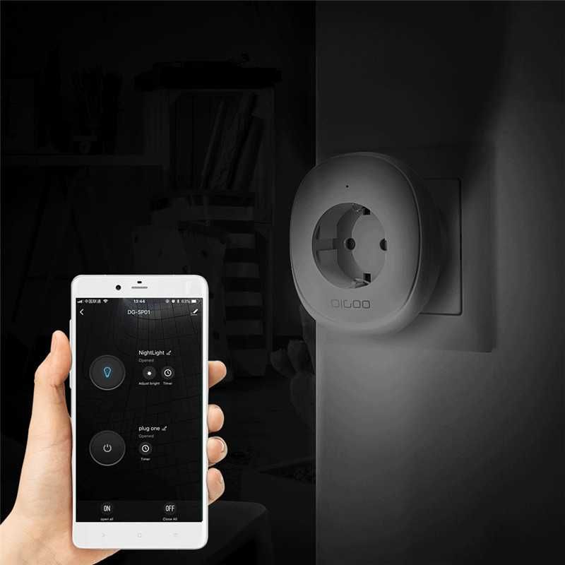 Digoo DG-SP01 умная Wifi розетка с подсветкой и USB зарядкой