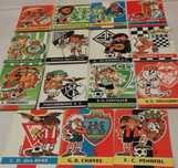 Coleção de 15 calendarios de Futbol.1986