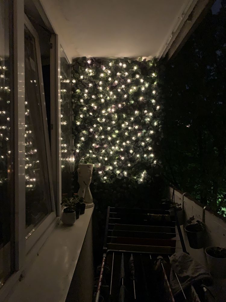 IKEA FEJKA Roślina sztuczna ścienna ze światełkami solarnymi