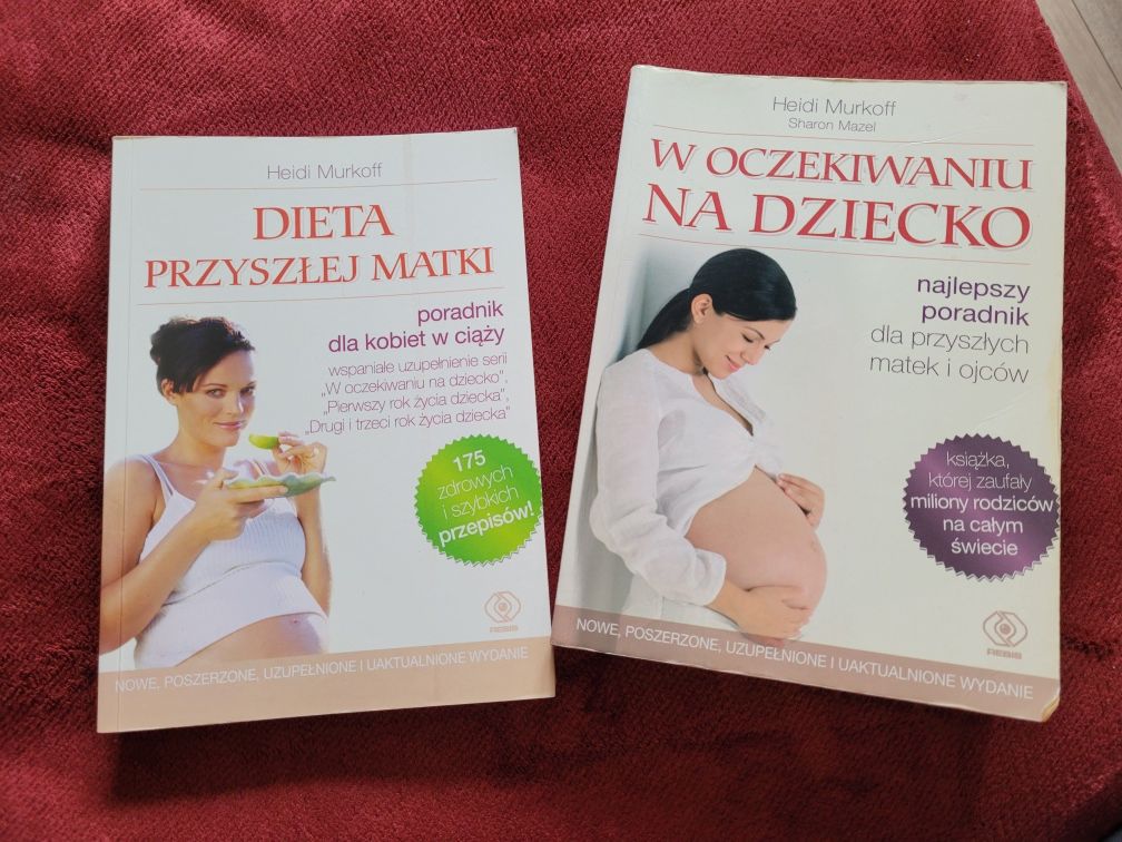 Książki- "W oczekiwaniu na dziecko", "Dieta przyszlej matki"