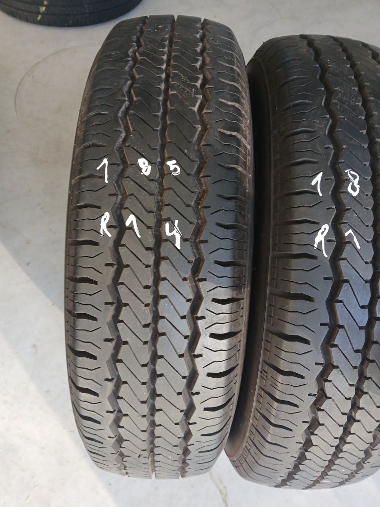 2 pneus 185 r14C hankook