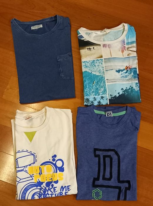 Chłopięce podkoszulki/koszulki w rozmiarze ok.152/164 (cena za 4 szt)