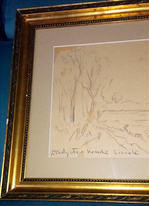 Rysunek ołówkiem Władysław Korecki .