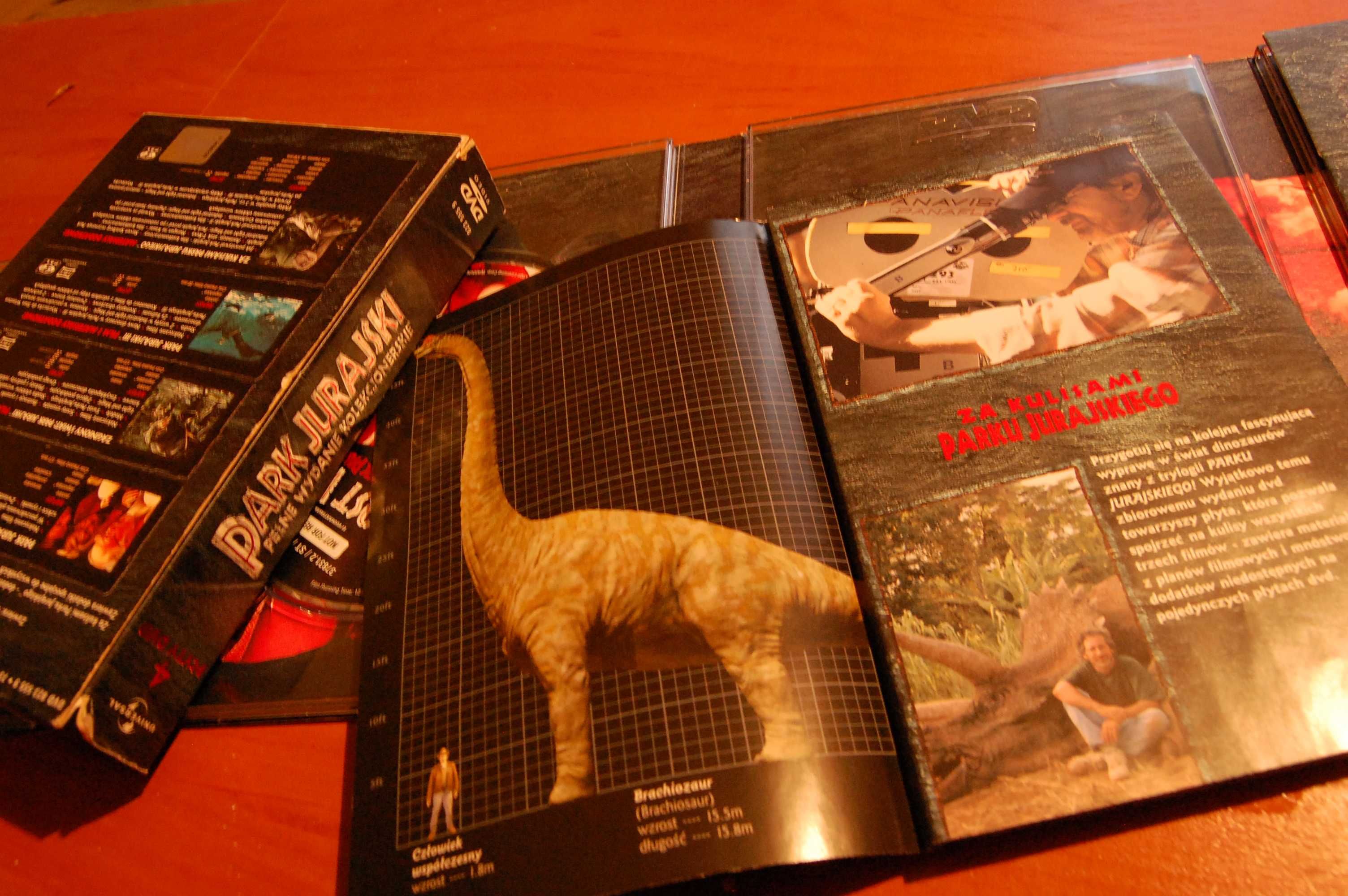 Kolekcja Jurassic Park.Park Jurajski.4 filmy DVD.Wersja kolekcjonerska