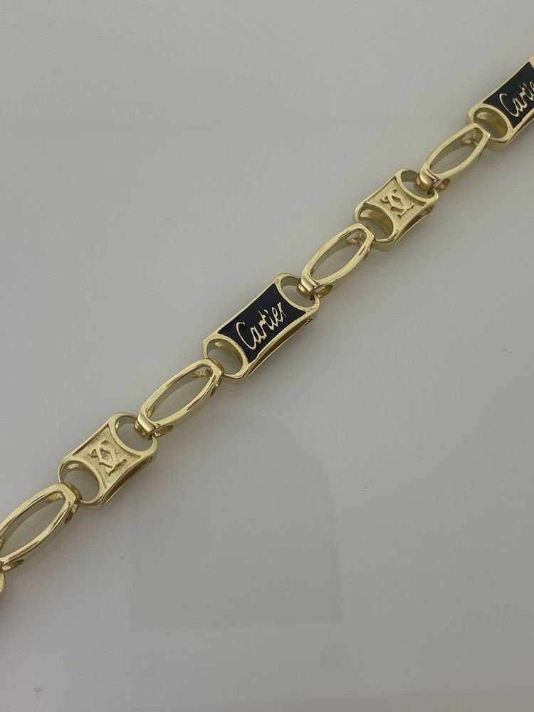 Złota bransoletka męska Cartier Próba 585, Nowa (4474)