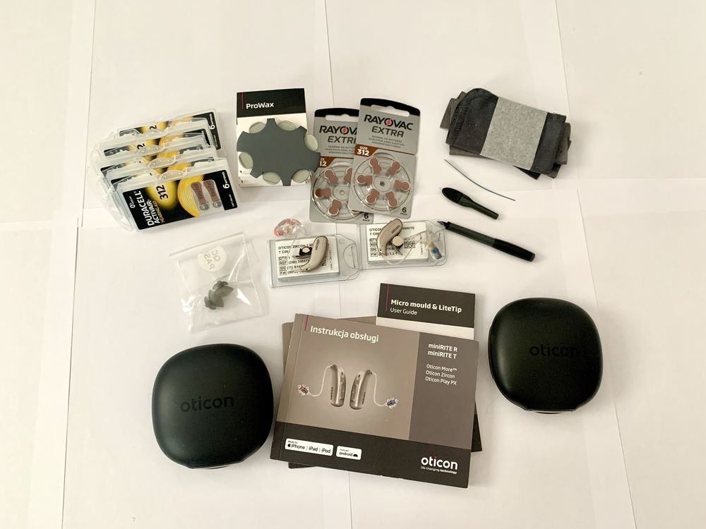 Aparaty słuchowe 2 w cenie 1  OTICON ZIRCON 1 MiniRate T