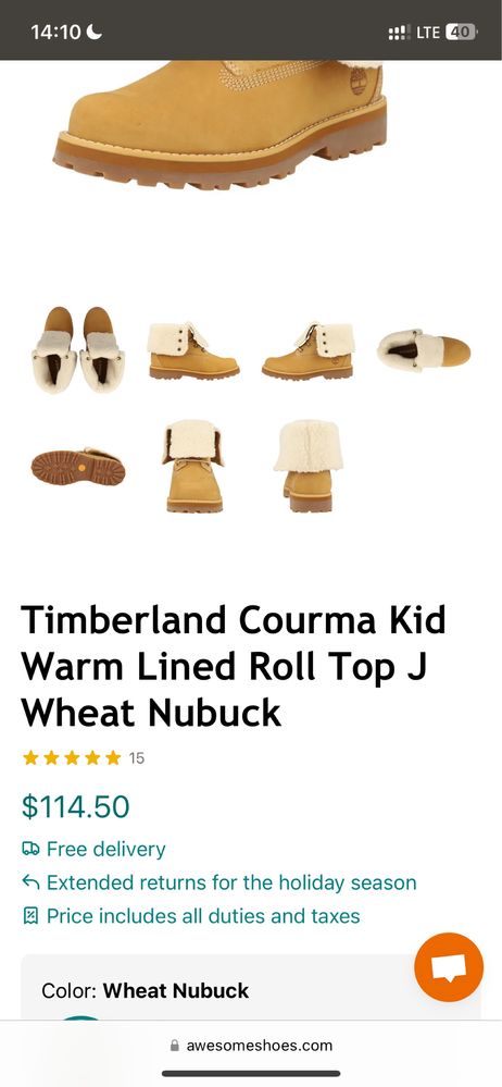 Ботинки Timberland