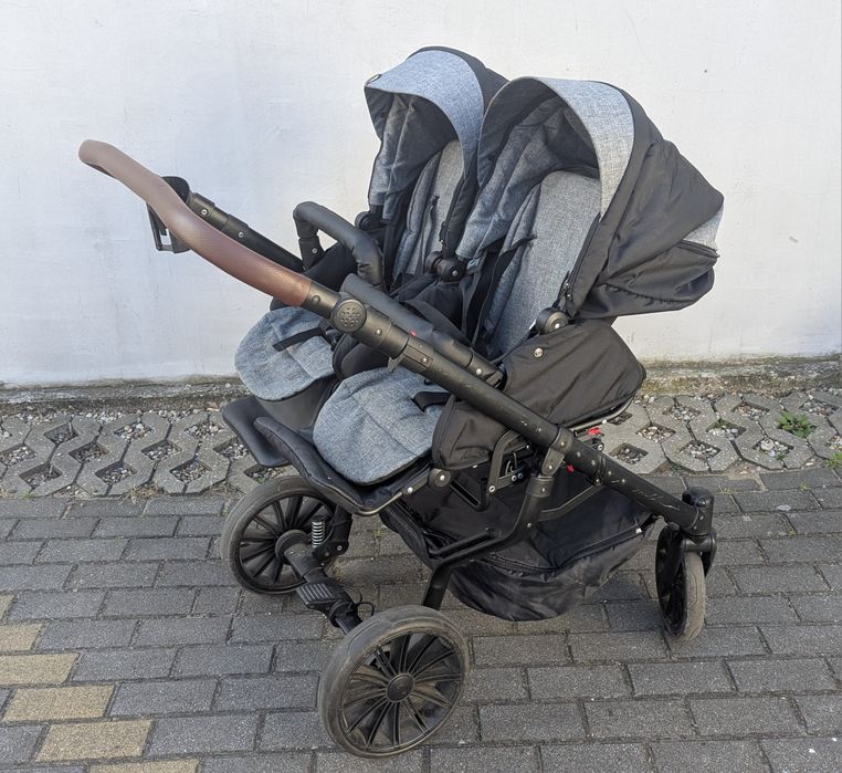 Wózek bliźniaczy Dorjan Quick Twin (2x Gondola + 2x Spacerówka) zestaw