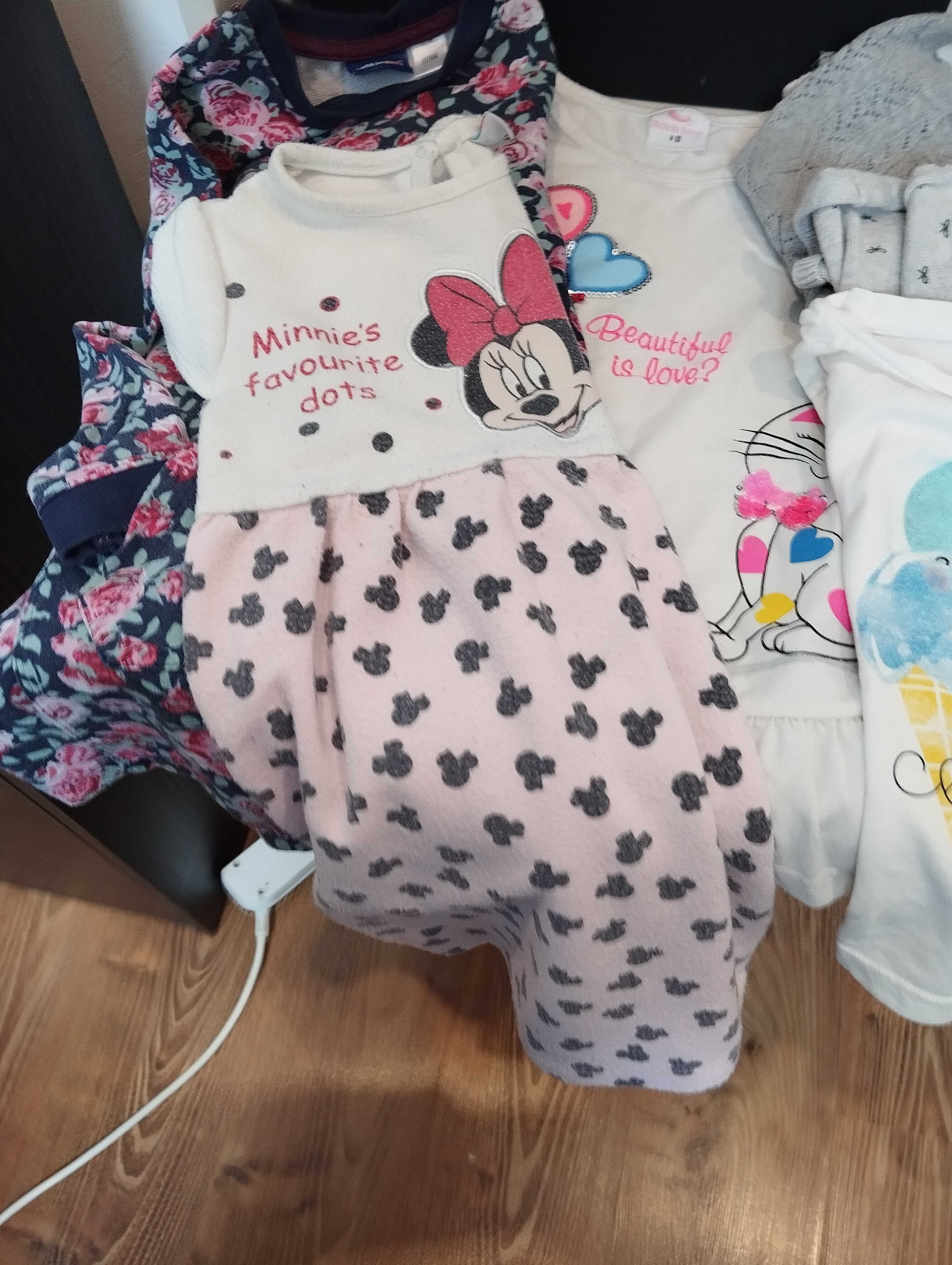 paka ubrań dla dziewczynki rozmiar 98