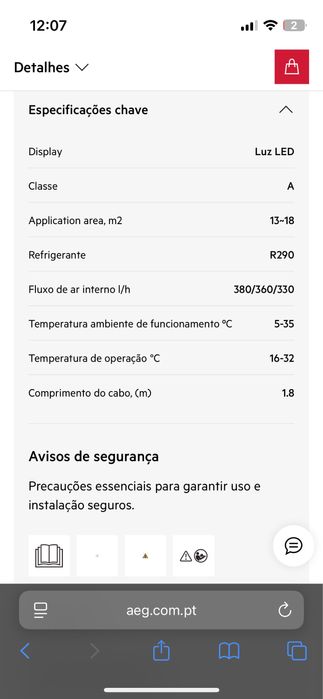 Ar condicionado portátil AEG 6000 Confort