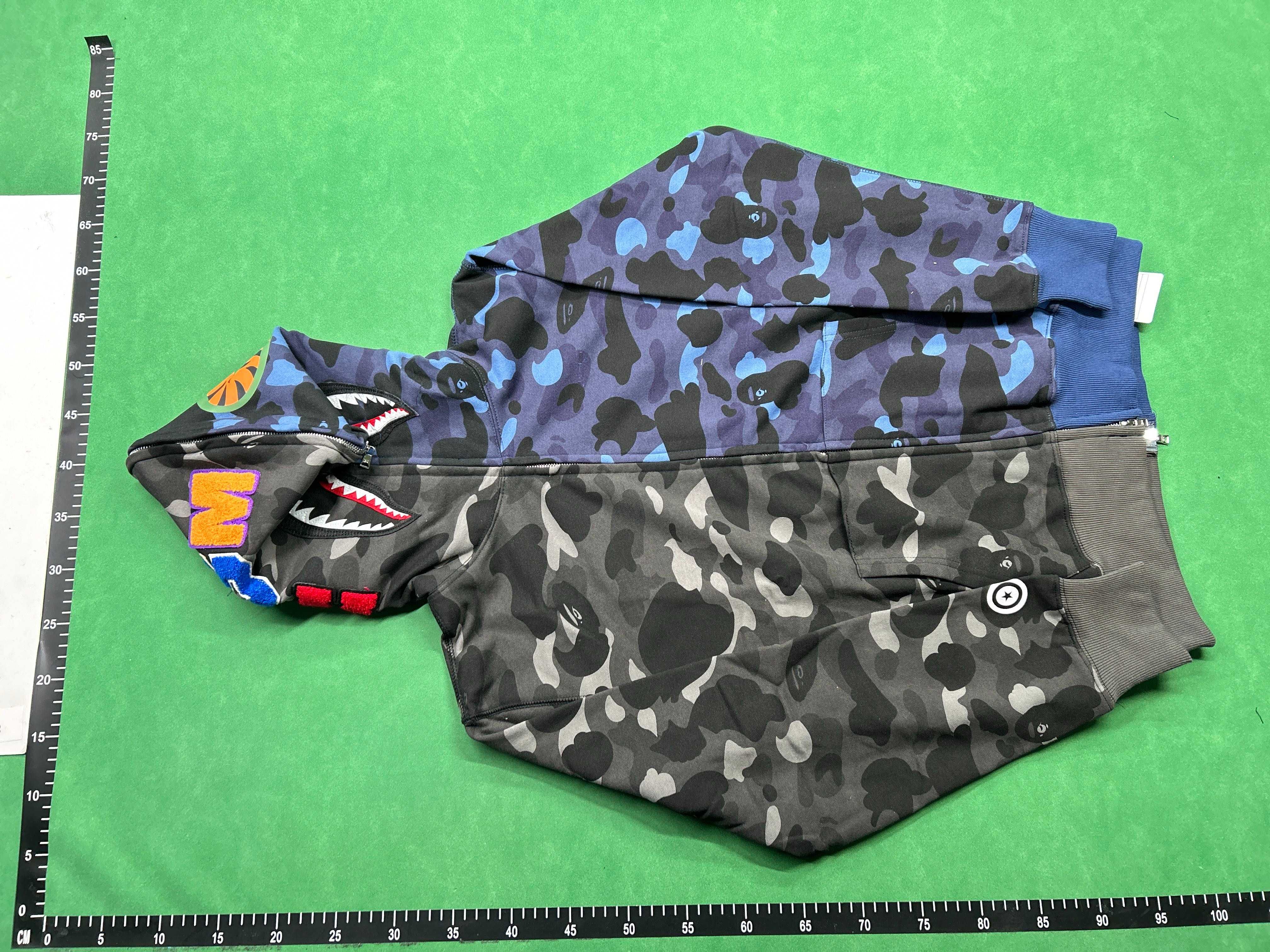 Bluza Fullzip Bape Shark black and blue