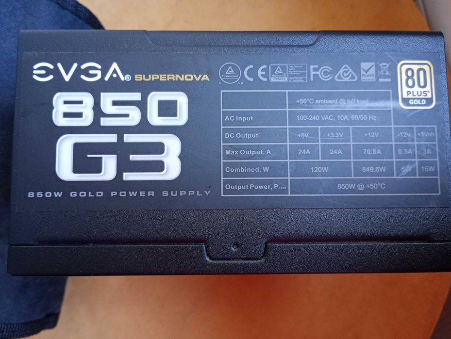 Fonte de alimentação EVGA 850 G3 -=AVARIADA=-