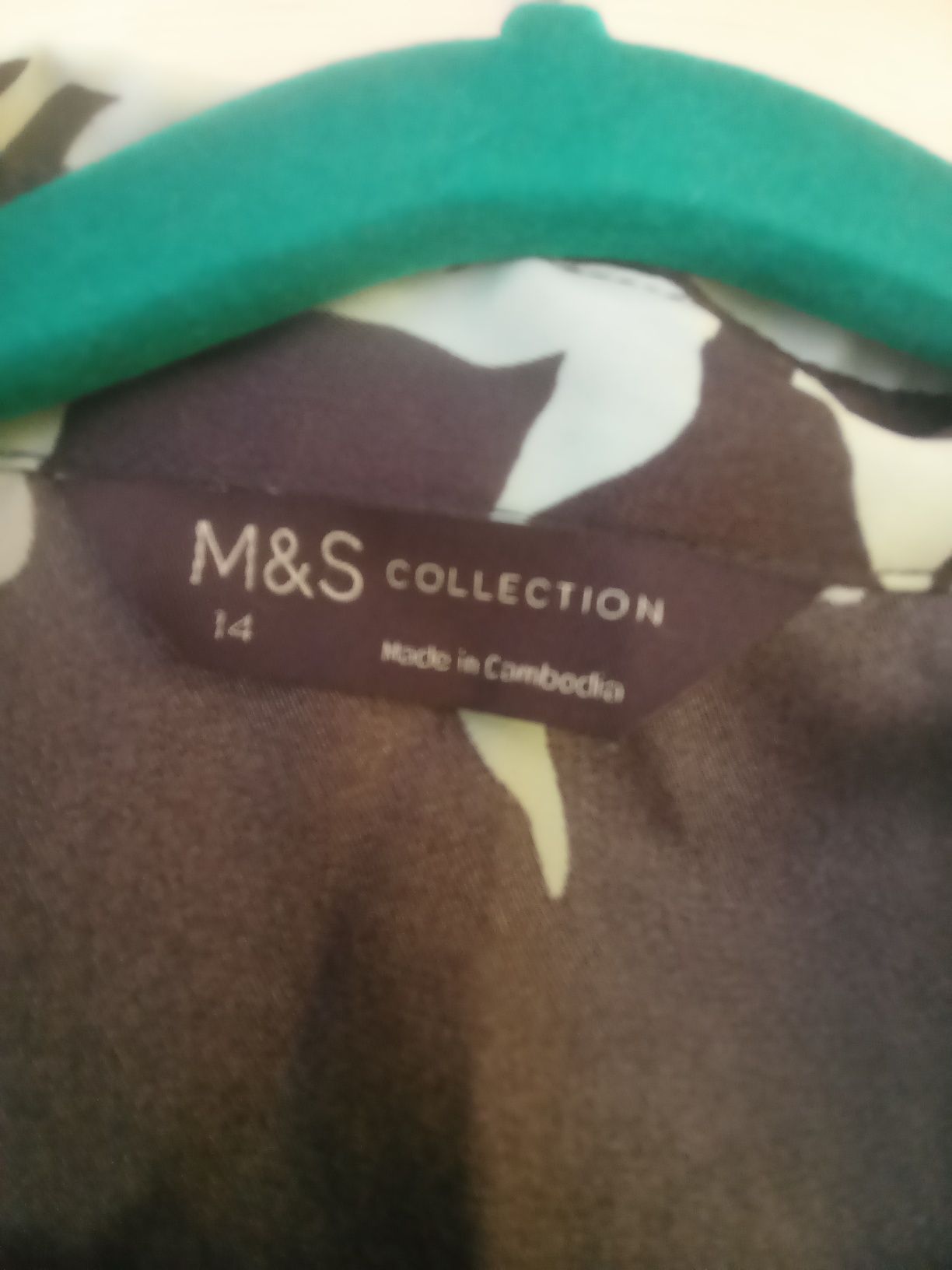 Летнее платье  с длинным рукавом,фирма M&S.