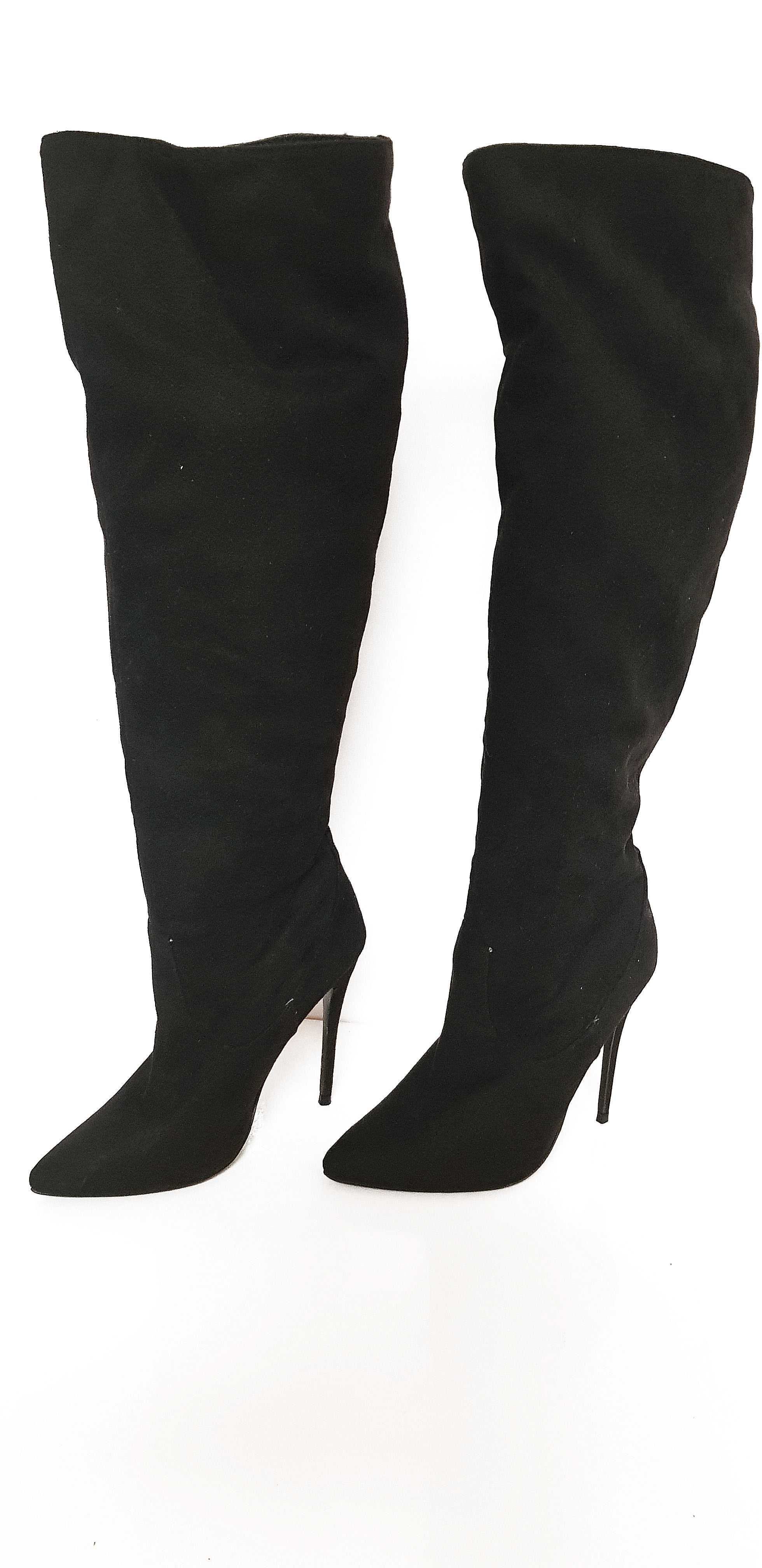 Kozaki damskie stretch Primadonna Collection czarne szpilka rozmiar 37