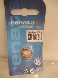 Батарейка CR1616 Renata для пульта аудио и сигнализации. Недорого